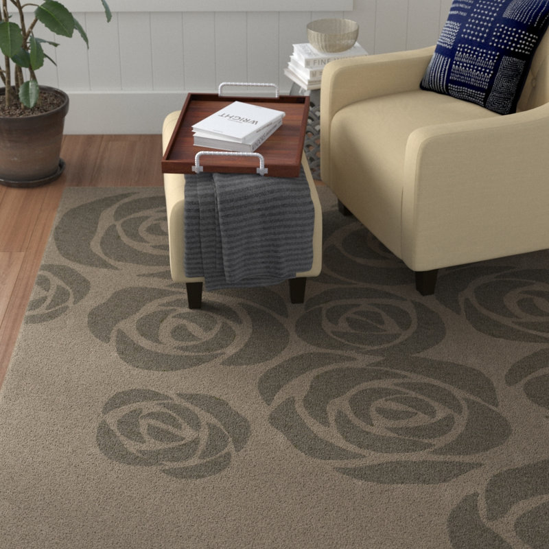 Tereza Wool Floral Indoor Rug, Rectangle 8' x 11'