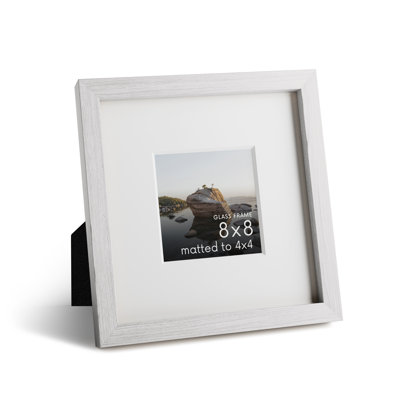 Cadre photo en bois massif avec verre