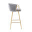 Deux tabourets de bar avec pieds en métal, tabouret de bar moderne pour la maison-784240579