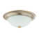 Pudsey Traditional Metal Flush Ceiling Light Fitting with Opal Glass Diffuser