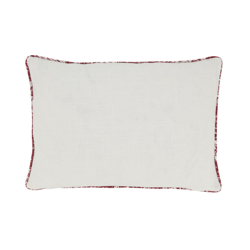 Seasonal Serenity Noel Cotton Throw Pillow Cover, 12"x18", Multicolored