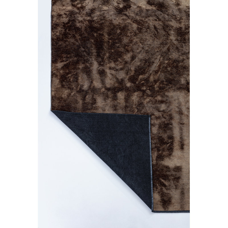 Rapture Brown/Cream Luxury Area Rug, Rectangle 7'10" x 9'10"