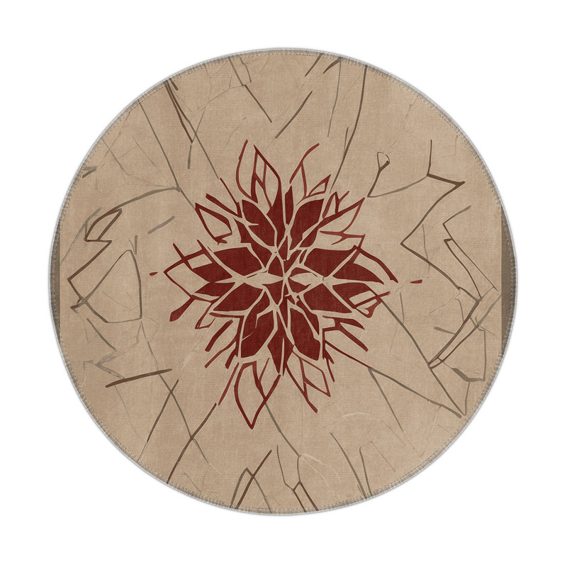 Vertex Harmony Indoor And Outdoor Area Rug, Round 5'