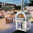 Big Horn Outdoors Stainless Steel Free-Standing Propane Pizza Oven with 34,000 BTUs, Built-In Thermometer & Accessories – 800°F Max Temperature
