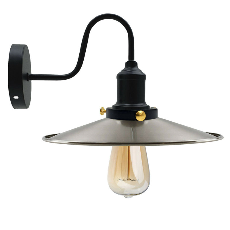 Southard 1-Light Wall Lamp with Arm, Satinnickel