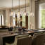4 - Light Kitchen Island Linear Pendant Light
