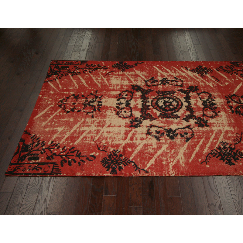 Tapis naturel rouge Kolor, 8 pi x 10 pi