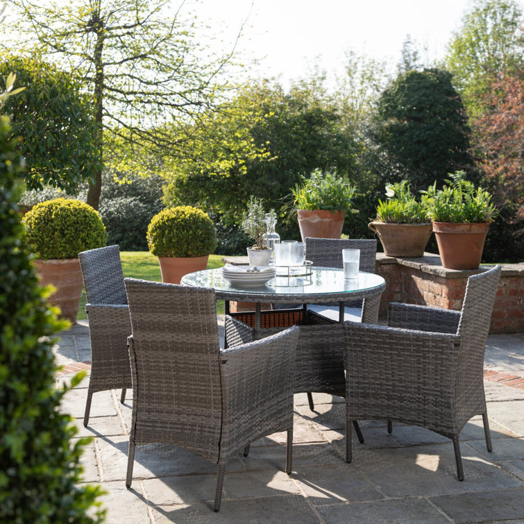 Dubose 4 Seater Dining Set with Cushions