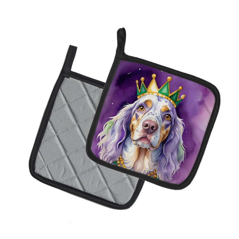 Paire de poignées Setter anglais King of Mardi Gras