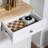Kitchen Tilt Out Trash Bin Cabinet (White)