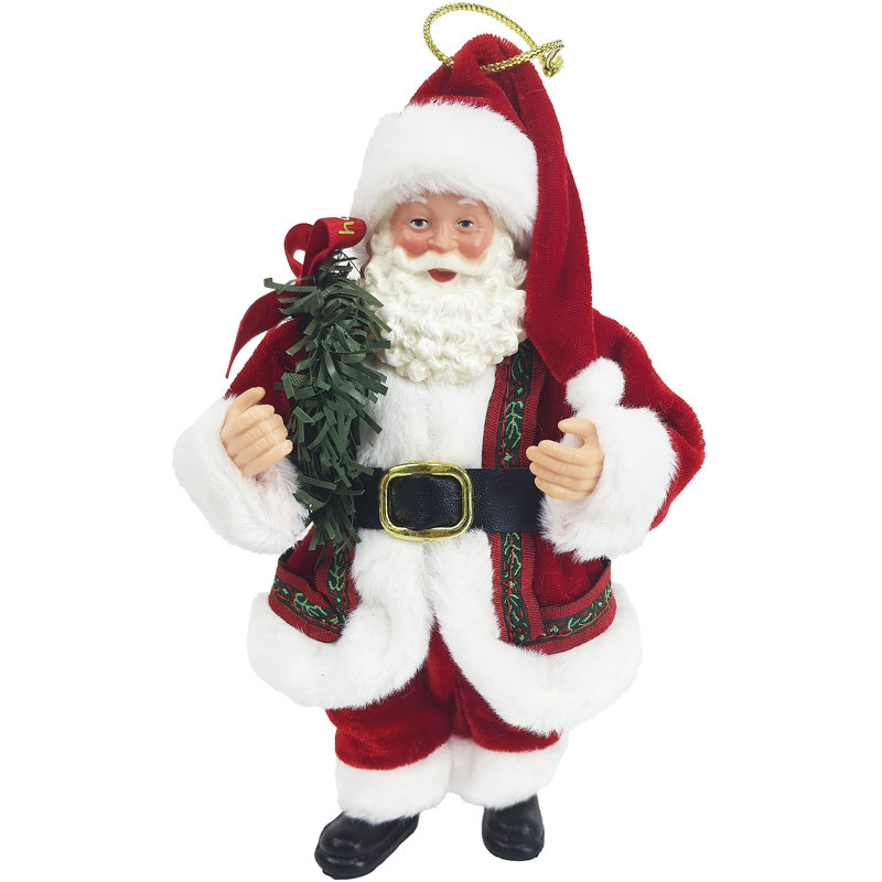 Ornement de père Noël traditionnel 7 po