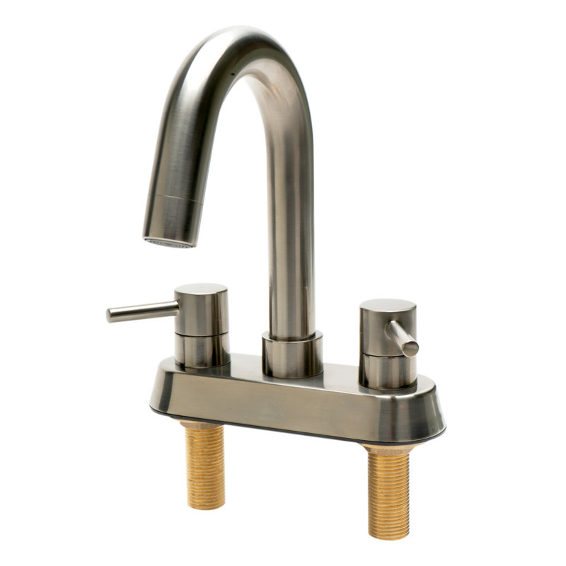 Centerset Bathroom Faucet, Brushed Nickel