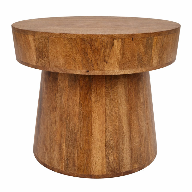 Mirabella Accent Table, 19" H x 22" W x 22" D, Light Walnut