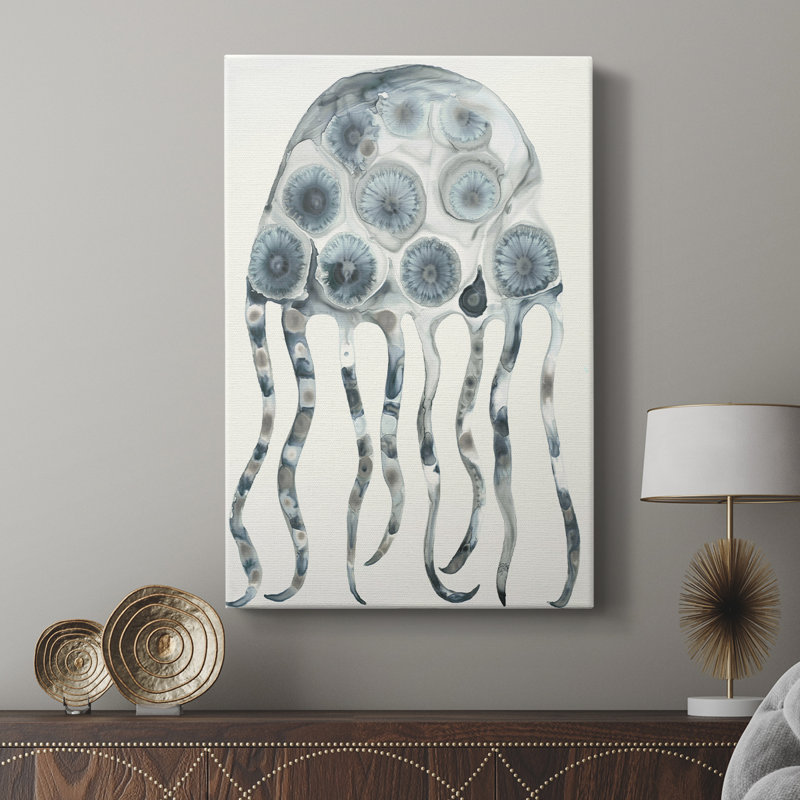 Gelée d'argent - Cavas enveloppés de galerie, H 48 po x l 32 po