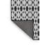 Tapis noir et blanc à motif géométrique-1132154476