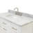 Macnair 48" Single Bathroom Vanity with Carrara White Marble Top-85364320