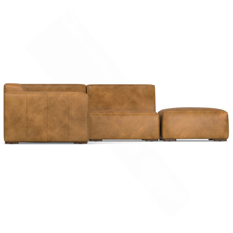 Right Sectional Sofa And Ottoman, Right Hand Facing