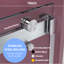 Porte de douche coulissante sans cadre avec verre transparent de 3/8 pouce (10 mm) pour salle de bain-112535318