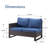 Ingvald 48.42" Wide Outdoor Wicker/Rattan U-Shaped Patio Sectional With Cushions-1712282710