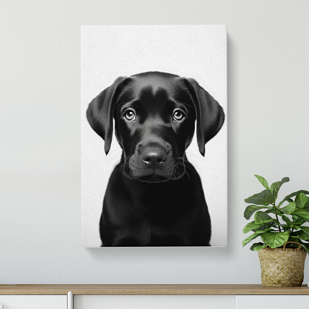 Labrador Retriever Minimalism - Wrapped Canvas