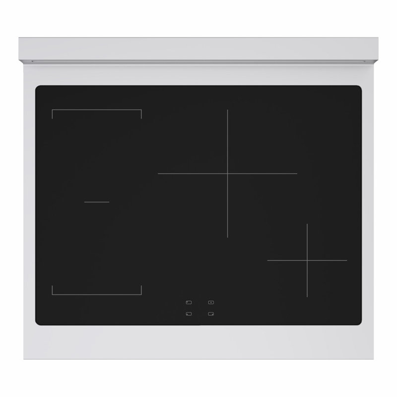 ZLINE 30 in. Black Stainless Marino Induction Range with 4 Element Cooktop and Electric Oven, Stainless Steel/Polished Gold
