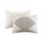 4 Piece Printed Comforter Set with Throw Pillow Black/Ivory King/Cal King