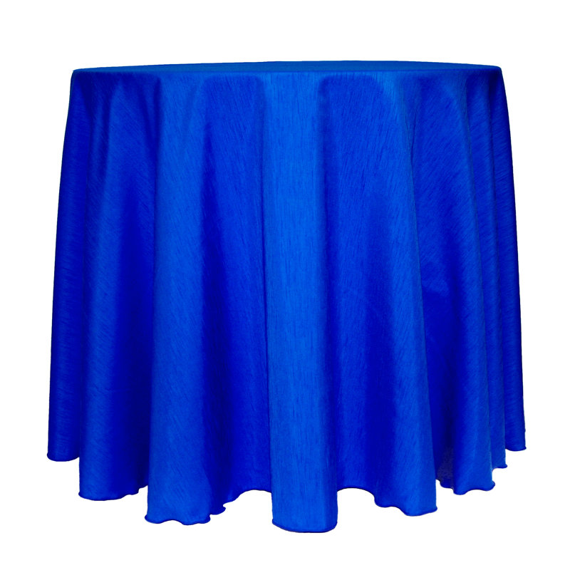 Solid Color Round Tablecloth, 120" x 120", 2 Pack, Royal