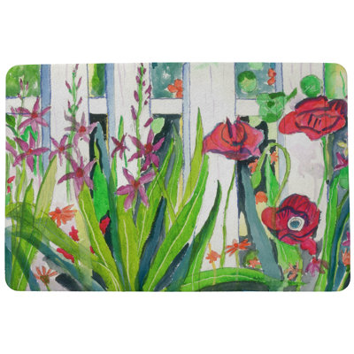 Garden Non-Slip Floral Doormat