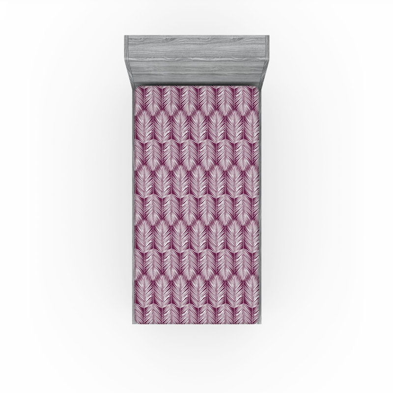 Drap-housse , Drap-housse simple TG, Prune / Blanc