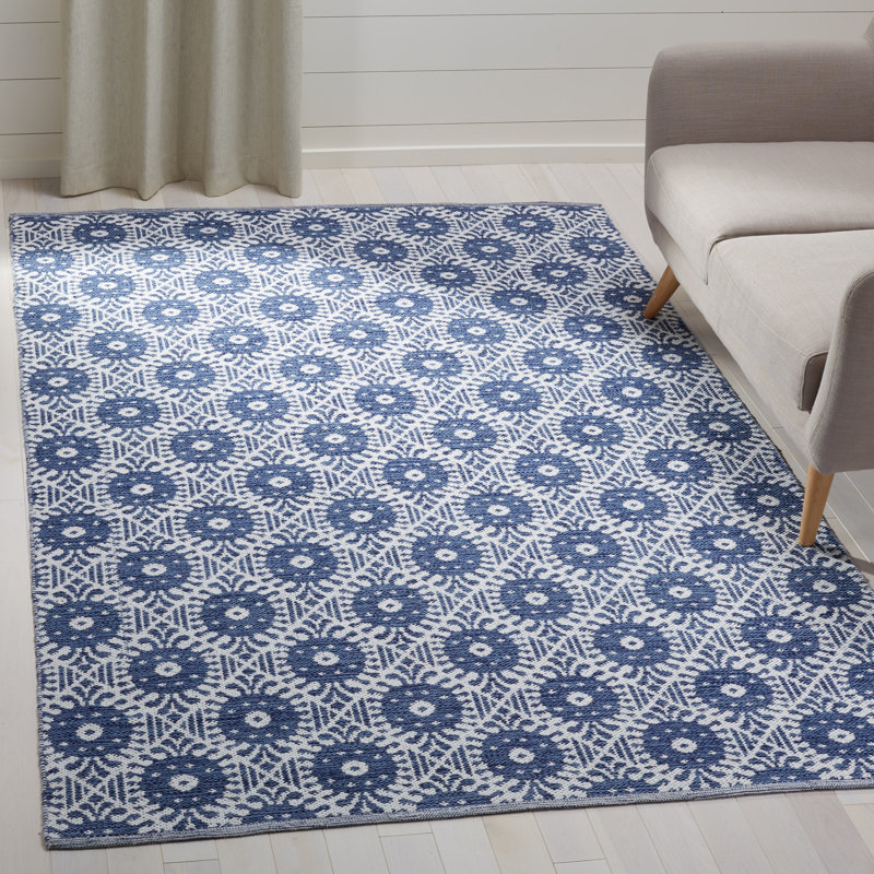 Tapis géométrique tissé à la main Clemence, Rectangle 8 pi x 10 pi