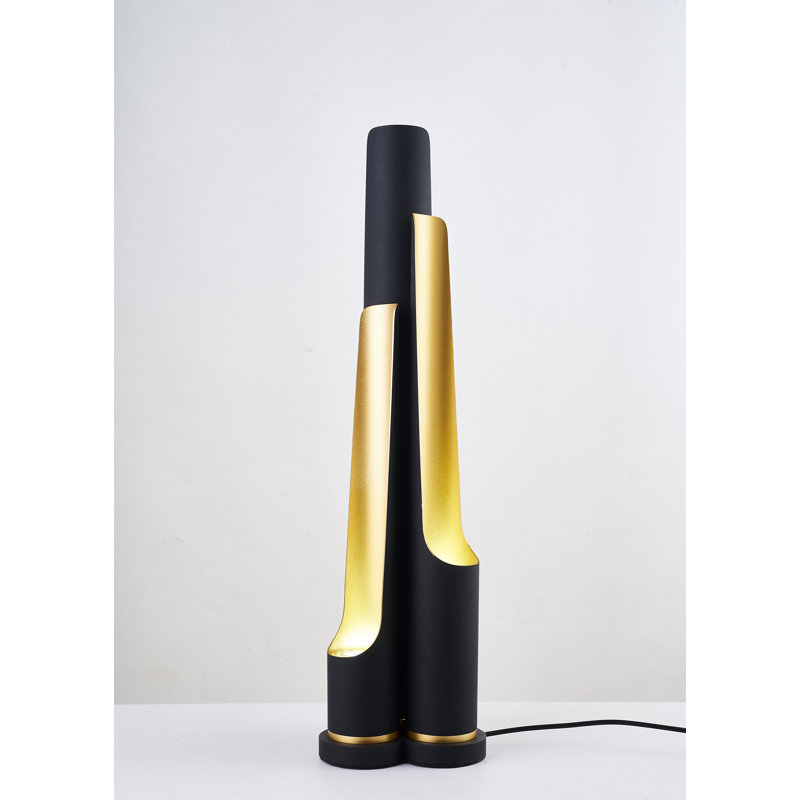 Modern 1 Light Black and Gold Table Lamp