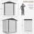 Outdoor Garden 6 ft. W X 4 ft. D Metal Storage Shed-92686557
