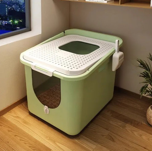 Gower Plastic Litter Box, Green
