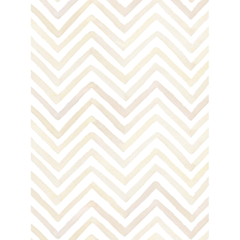 Panneau de papier peint adhésif Aquarelle, Beige dénudé, L 2 pi x H 18 pi