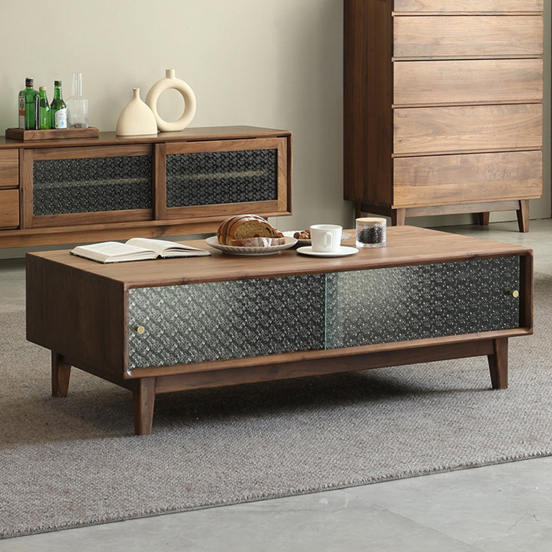 Table basse moderne avec rangement simple