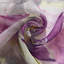 Rideaux semi-transparents à motif floral de 84 po de long à motif floral en mauve avec passe-tringle 2 panneaux