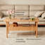 Table basse rectangulaire simple en bois massif-105885317