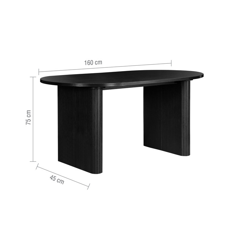 Suire 4 - Person Dining Set, Black, Black