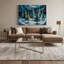 «Christmas Dancing Christmas arbres», art mural sur toile grise-276266377