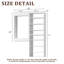 Système de garde-robe modulaire, conception polyvalente et personnalisable pour un rangement et une organisation efficaces-124865290