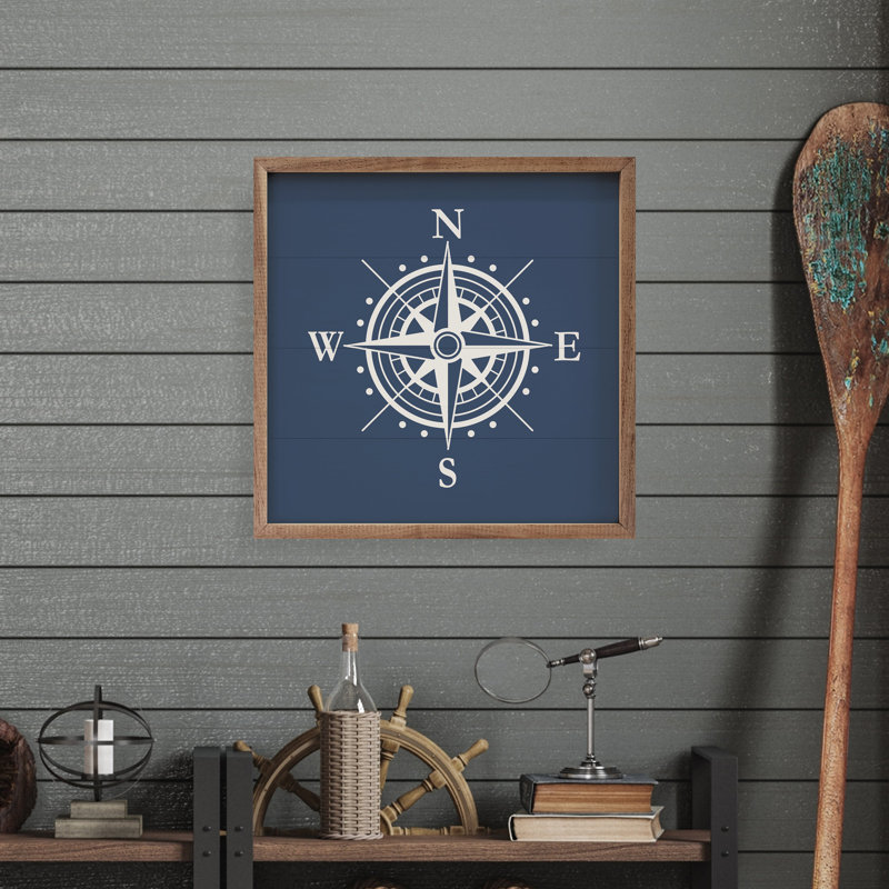 Compass Blue, 4" H x 4" W