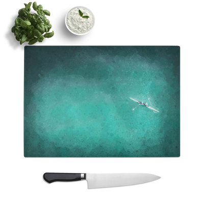 Tempered Glass Sweep Rowing in Portugal Chopping Board