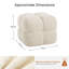 Robertas 53.1cm Wide Tufted Square Cube Ottoman-383358344