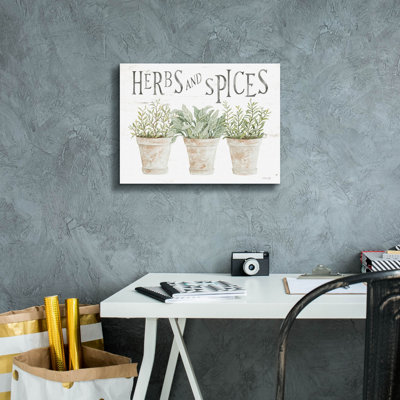 «Herbs and Spices» par Cindy Jacobs, art mural sur toile