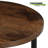 Ambau Modern 2 PCS Round Coffee Table Sofa End and Side Tables for Living Room, Stylish Centre Table for Home