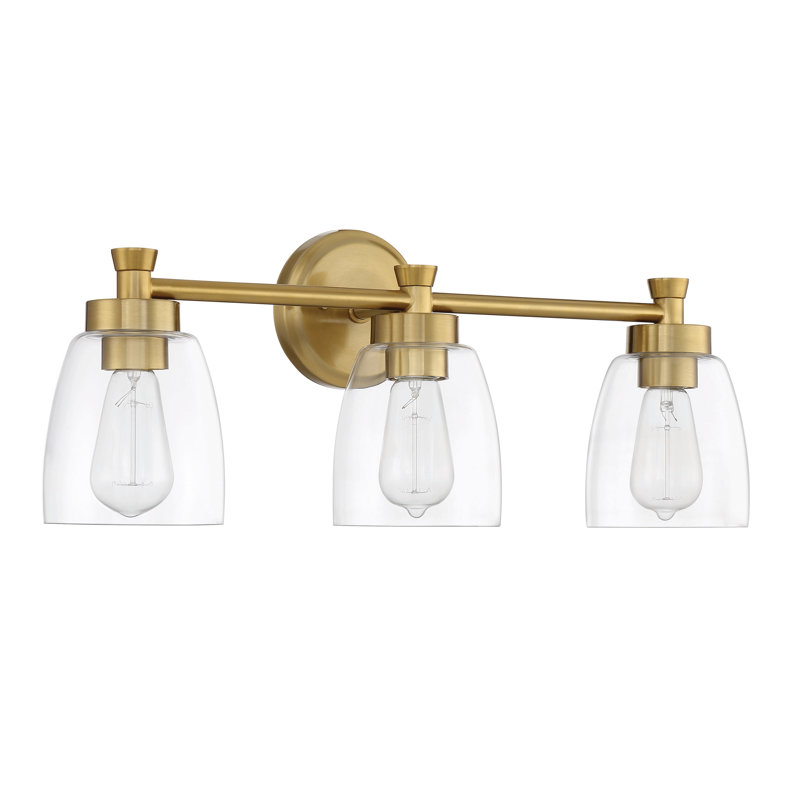 Éclairage pour meuble-lavabo 3 lumières Anatilde, Laiton