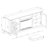Henrik Farmhouse TV Stand with Electric Fireplace-123475123