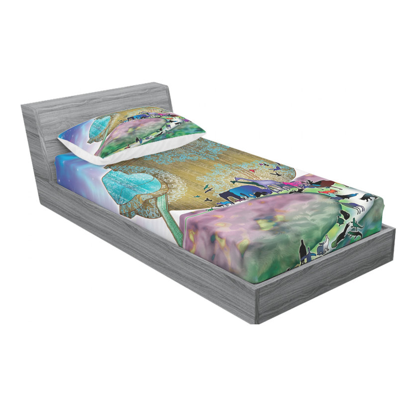 Microfiber Sheet Set, Twin XL Sheet Set with Fitted Sheet