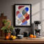 Geometric Rhythm Abstract - Framed Print-1755078417-1755078419