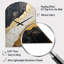 Black Gold Adorned Potteries V - Arch Shape Large Black Wall Clock - Unique Shape-104241055